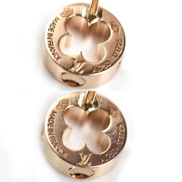 LOUIS VUITTON 18k Rose Gold Earrings - Picture 4 of 6